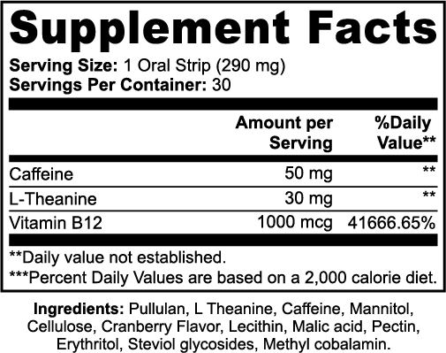 VIGOR-01 // ENERGY ORAL STRIPS